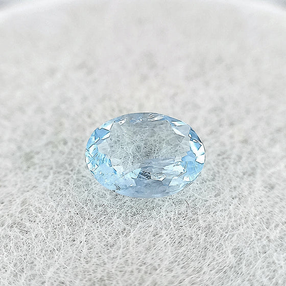 1.43ct 9x7mm Aquamarine Oval Cut