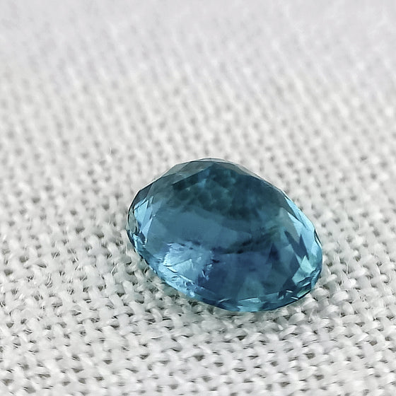 0.84ct Blue Tourmaline 7x5mm Oval Cut