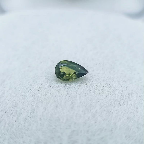 0.48ct Australian Parti Sapphire Pear Cut