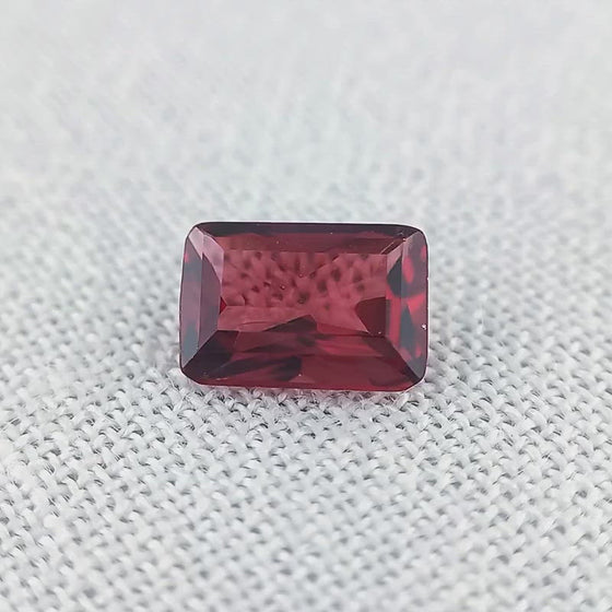 1.03ct Red Garnet Rectangular Cut