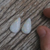 15.22ct White Opal Pear-shape Cabochon