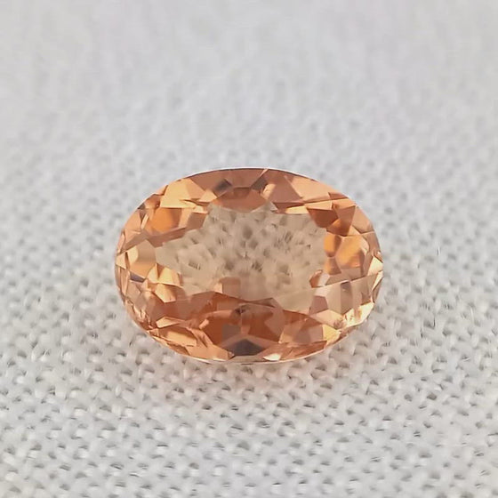 0.97ct Brownish Orange Tourmaline 7x5mm Oval Cut