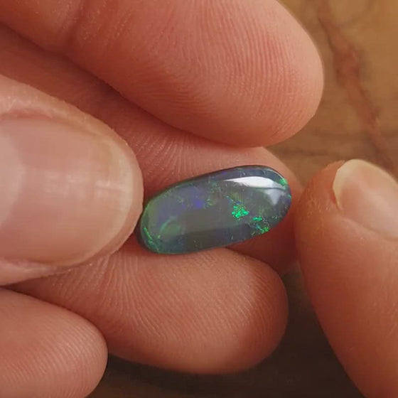 2.94ct Black Opal Oval Cut