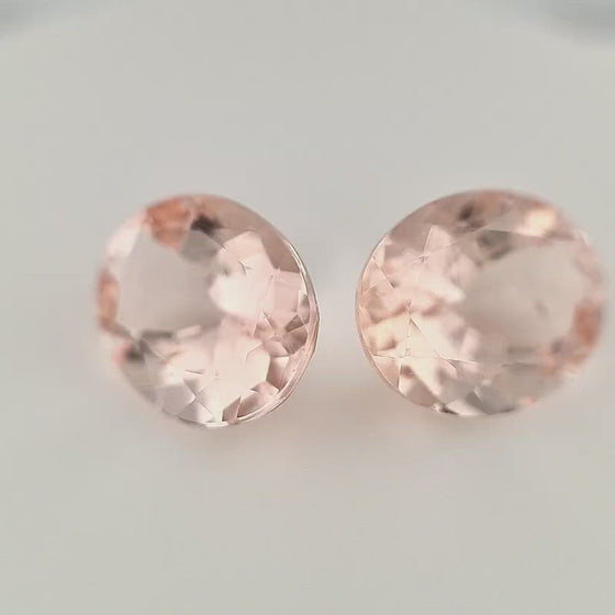 6.55ct Pink Morganite Oval Pair (11x9mm)