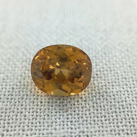 2.11ct Yellow Zircon Oval Cut