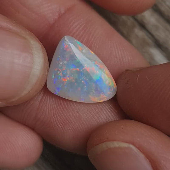 4.53ct Free-form White Opal Cabochon