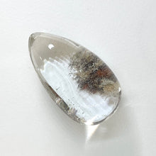  This Chunky pendant piece of Lodolite crystal is very good quality, the crystal is very clear and the inclusions defined. Garden Quartz, also called Inclusion Quartz, or Phantom Quartz