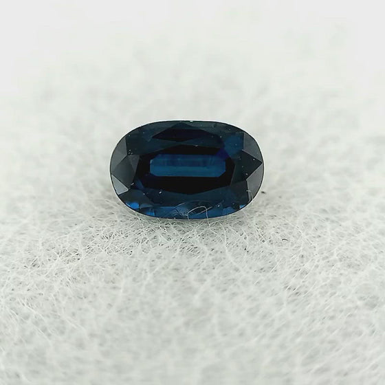 0.72ct Blue Sapphire Oval Cut