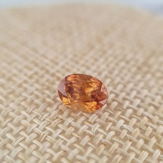 1.85ct Australian Orange Zircon Oval Cut