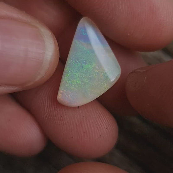 8.15ct White Opal Free-form Cabochon