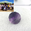 5.11ct Amethyst Round Checkerboard Cut