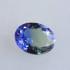 Unheated 2.81ct Oval Cut Bi-Colour Tanzanite