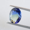 Unheated 2.81ct Oval Cut Bi-Colour Tanzanite