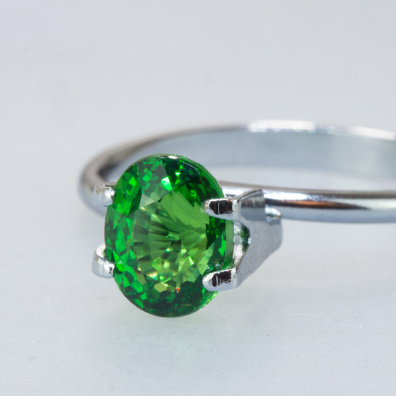 Top Grade 2.07ct Oval Cut Tsavorite Garnet