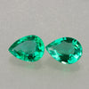 1.95ct Pear Cut Colombian Crystal Quality Emerald Pair