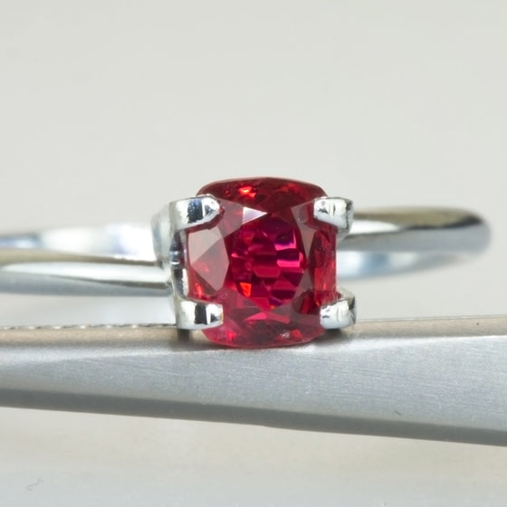 0.81ct Red Cushion Cut Spinel 