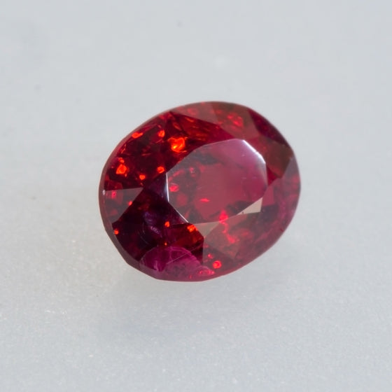 0.88ct Red Oval Cut Spinel 