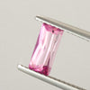 Unheated 1.19ct Emerald Cut Pink Sapphire