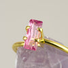 Unheated 1.19ct Emerald Cut Pink Sapphire