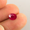 1.53ct Burmese Oval Ruby, ruby birthstone for July, Burmese ruby, rich red saturation ruby