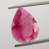 3.34ct Flat Pear Cut Ruby, mozambique ruby, ruby birthstone for july