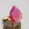 3.34ct Flat Pear Cut Ruby, mozambique ruby, ruby birthstone for july