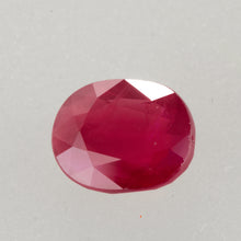  1.77ct Oval Cut Ruby, ruby birthstone for July, Mozambique ruby, rich deep red ruby