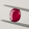 1.77ct Oval Cut Ruby, ruby birthstone for July, Mozambique ruby, rich deep red ruby