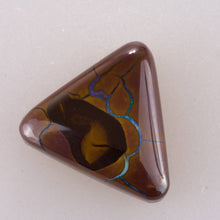  20.2ct Triangular Cut Australian Boulder Opal Cabochon