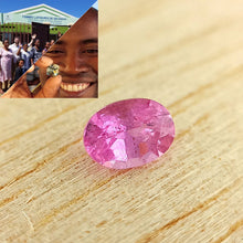  0.79ct Pink Sapphire Oval Cut