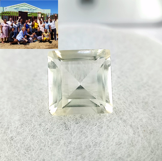 7.74ct Pale Citrine Square Cut