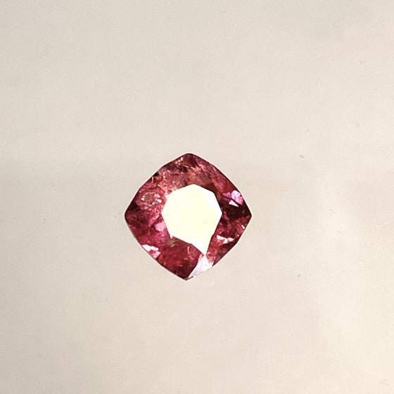 1.08ct Cushion Cut Deep Orange Pink Sapphire